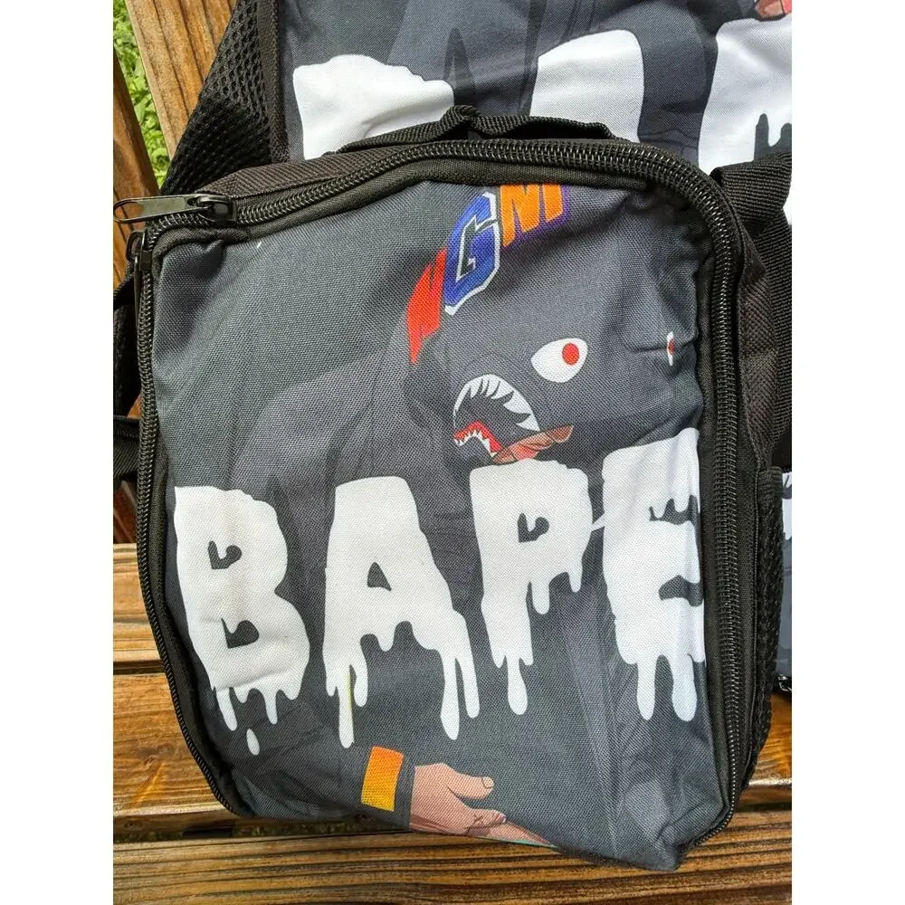 BAPE Shark Camo Backpack Lunch Bag and Pencil Bag Set